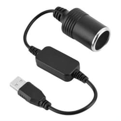 car usb to cigarette lighter female socket converter adapter cable connector for easy charging