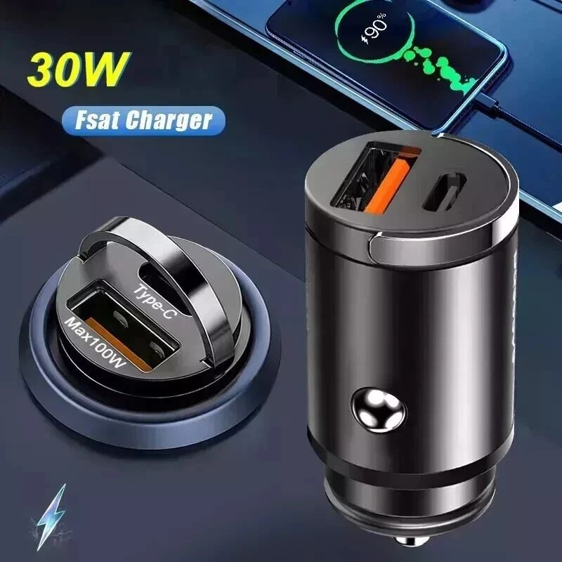 Super Fast 2 Port USB Car Charger Adapter For IPhone Samsung Android Devices 8