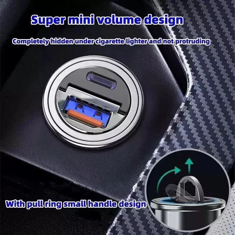 Super Fast 2 Port USB Car Charger Adapter For IPhone Samsung Android Devices 6