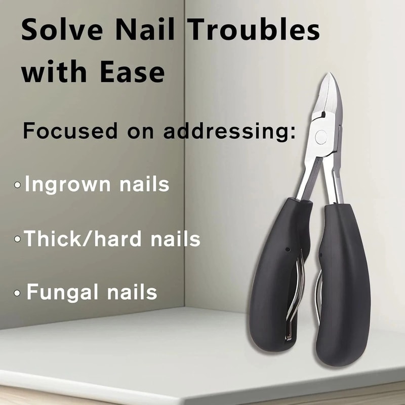 Heavy Duty Stainless Extra Large Toe Nail Clippers For Thick Hard Nails Cutter Durable Pedicure Too 3