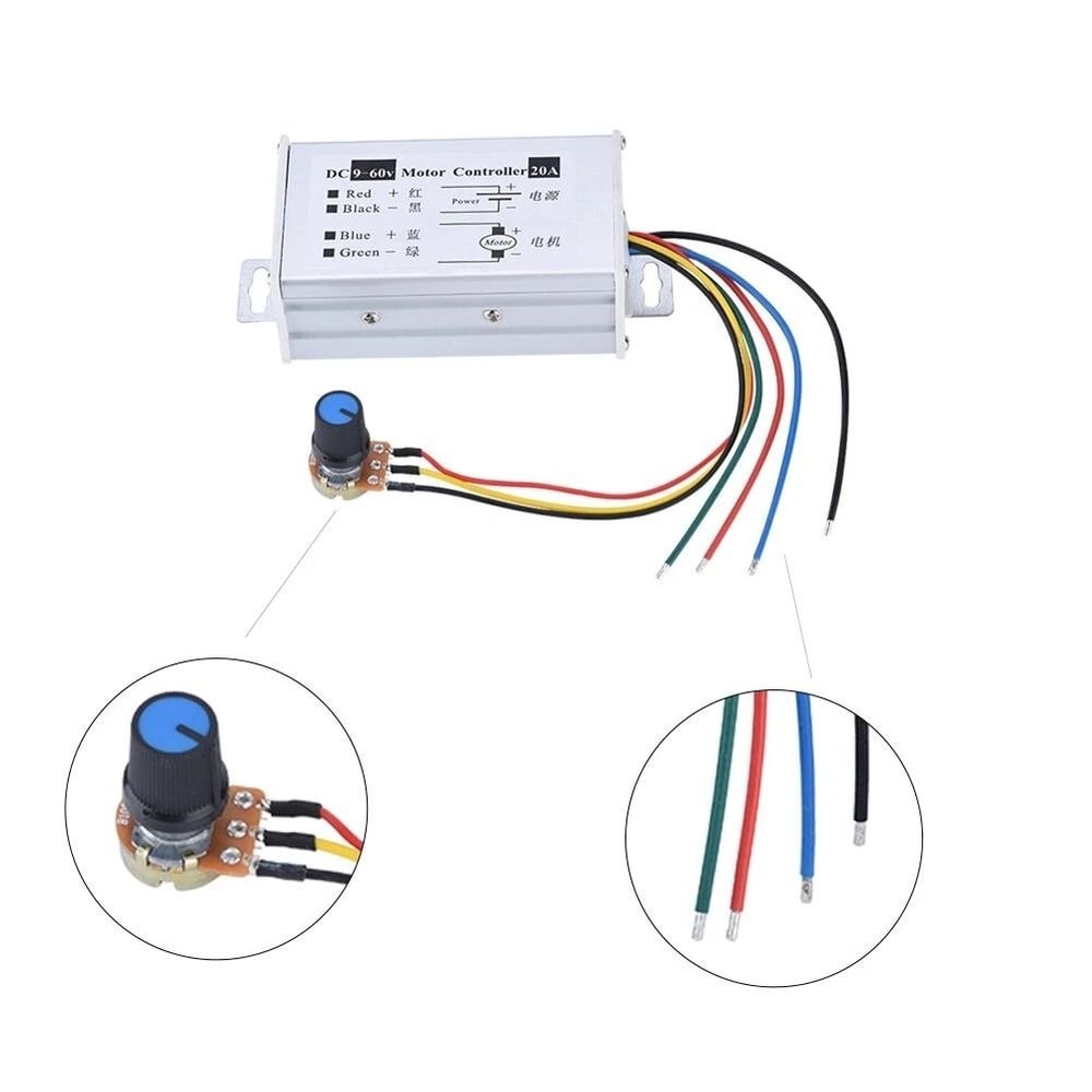 PWM DC Motor Speed Controller Stepless Variable Switch For Applications 4