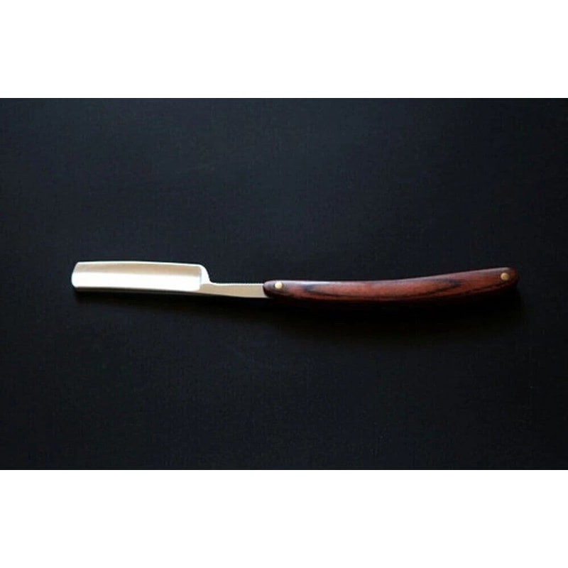 Straight Edge Razor Metal Wood Handle Classic Barber Beard Shaving Tool 2