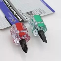 mini ultra short stubby screwdriver set, pieces phillips and flat