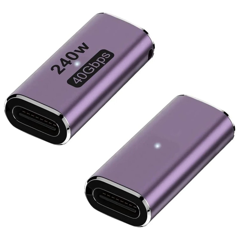 USB Type C Female To Female Adapter Thunderbolt Compatible 0