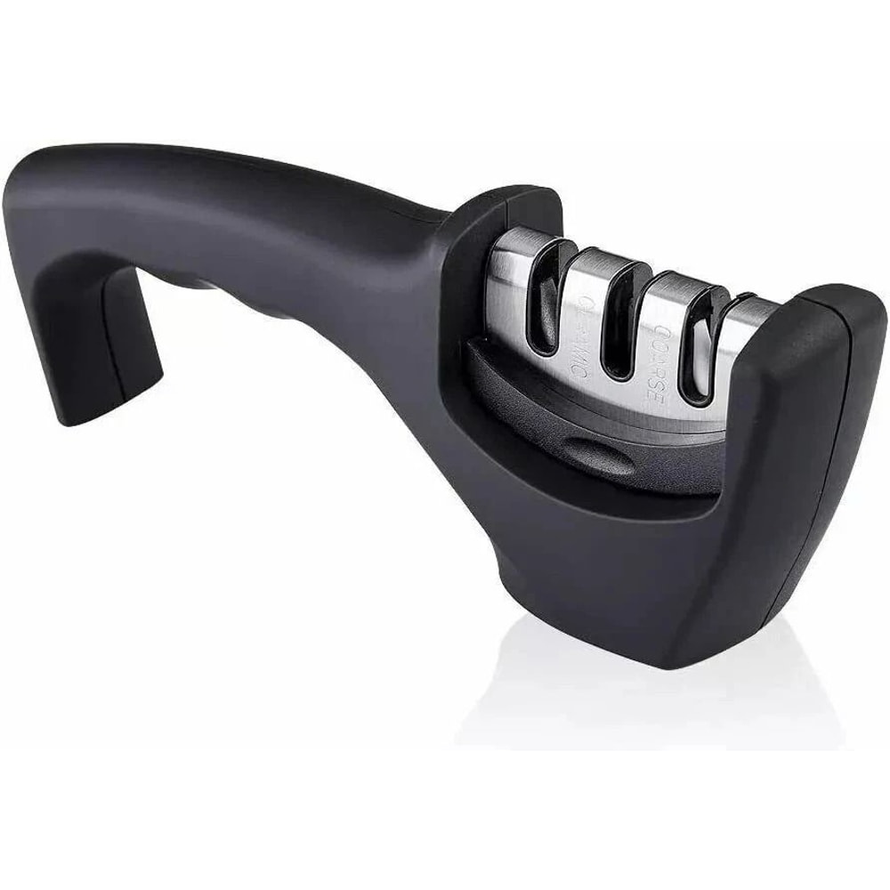 Ceramic Tungsten Knife Sharpener Professional 3 Stage Kitchen Sharpening System 10