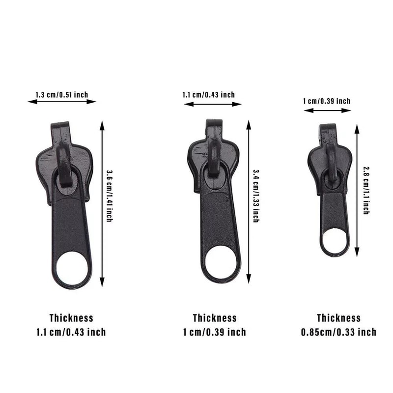 Instant Zipper Fix Zip Slider Repair Kit Removable Replacement 7