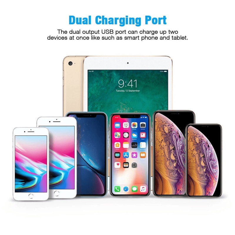 Dual USB Charger Power Adapter Outlet Car Cigarette Lighter Splitter 4