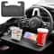 Car Steering Wheel Tray Desk Sided Work Table For Food Drink Laptop 0