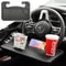 Car Steering Wheel Tray Desk Sided Work Table For Food Drink Laptop 0