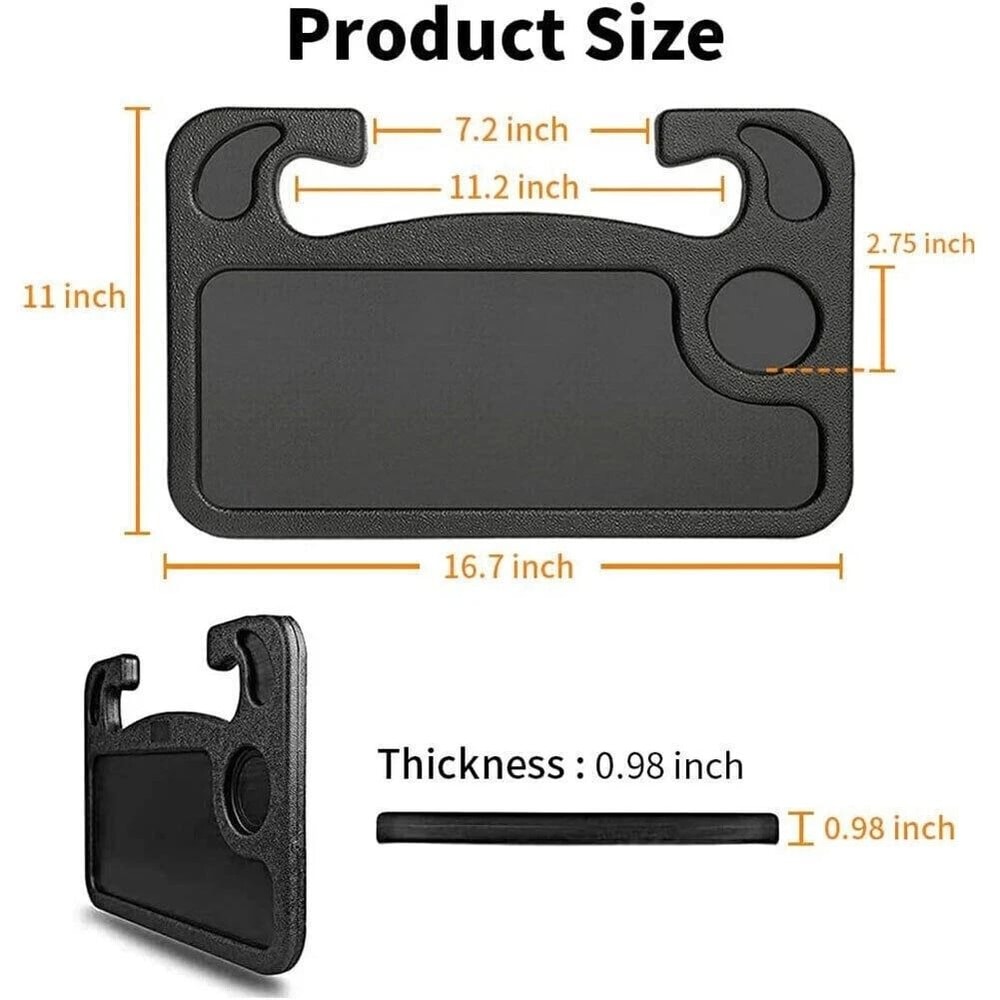 Car Steering Wheel Tray Desk Sided Work Table For Food Drink Laptop 9