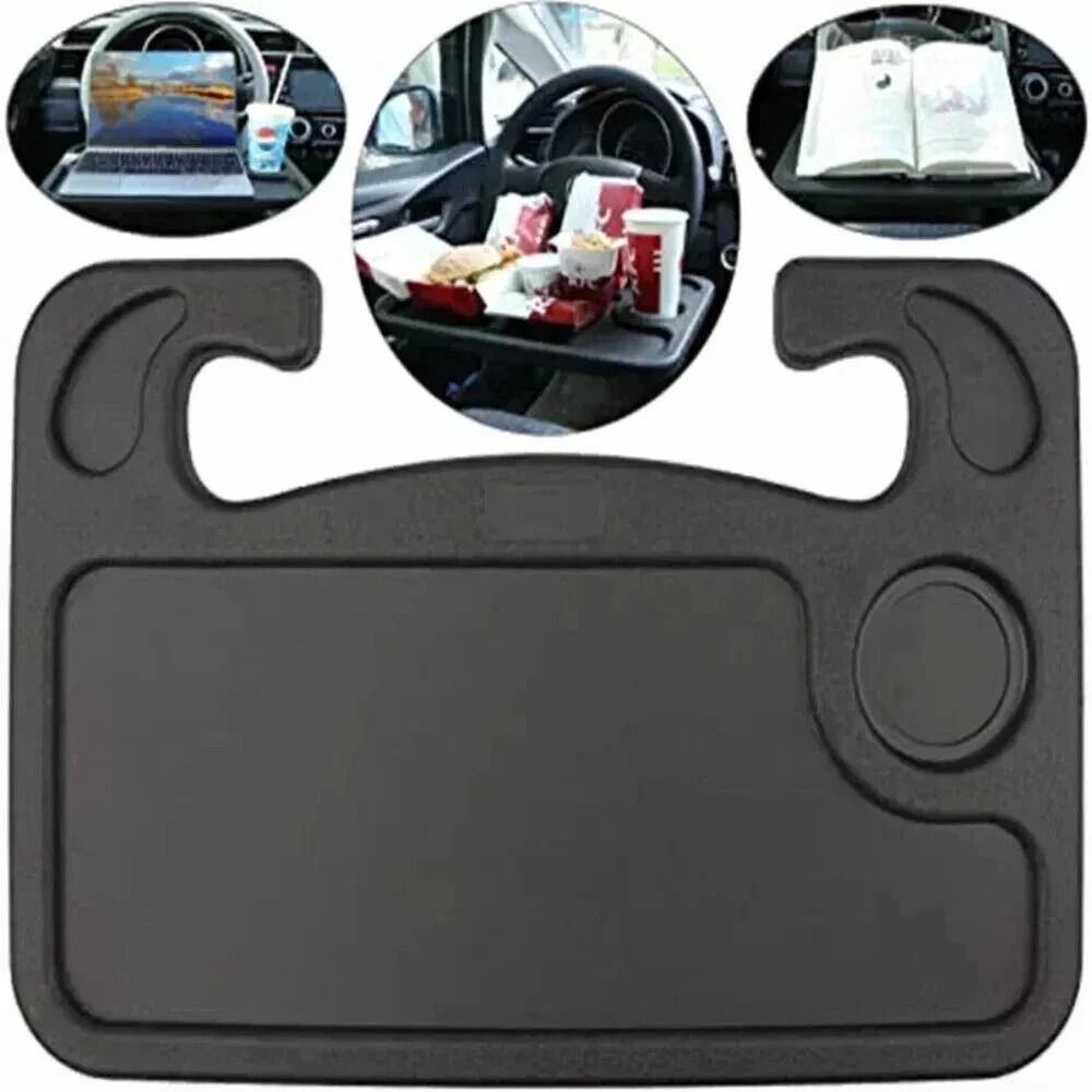 Car Steering Wheel Tray Desk Sided Work Table For Food Drink Laptop 10