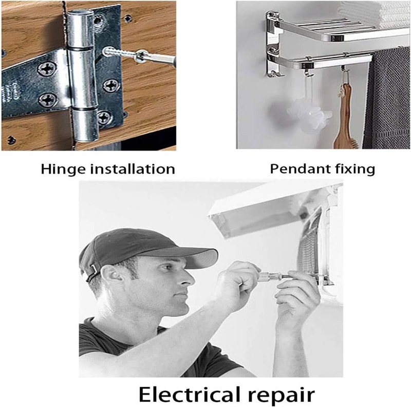 Stubby Tight Space Tools Set Small Mini Flathead Phillips Slotted Screwdriver For DIY Jobs 3