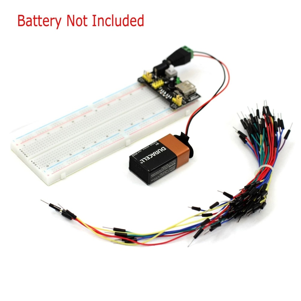 Breadboard 830 Point With Jumper Cables MB Power Supply For Electronics Projects 7
