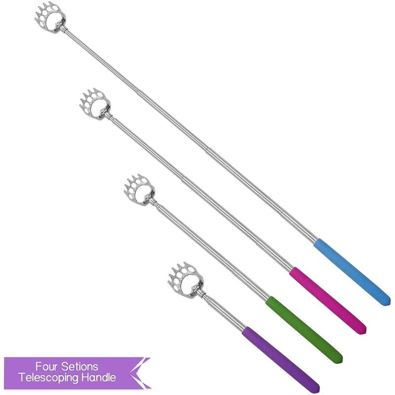 Extendable Bear Claw Telescopic Back Scratcher Metal Massager Gift 5