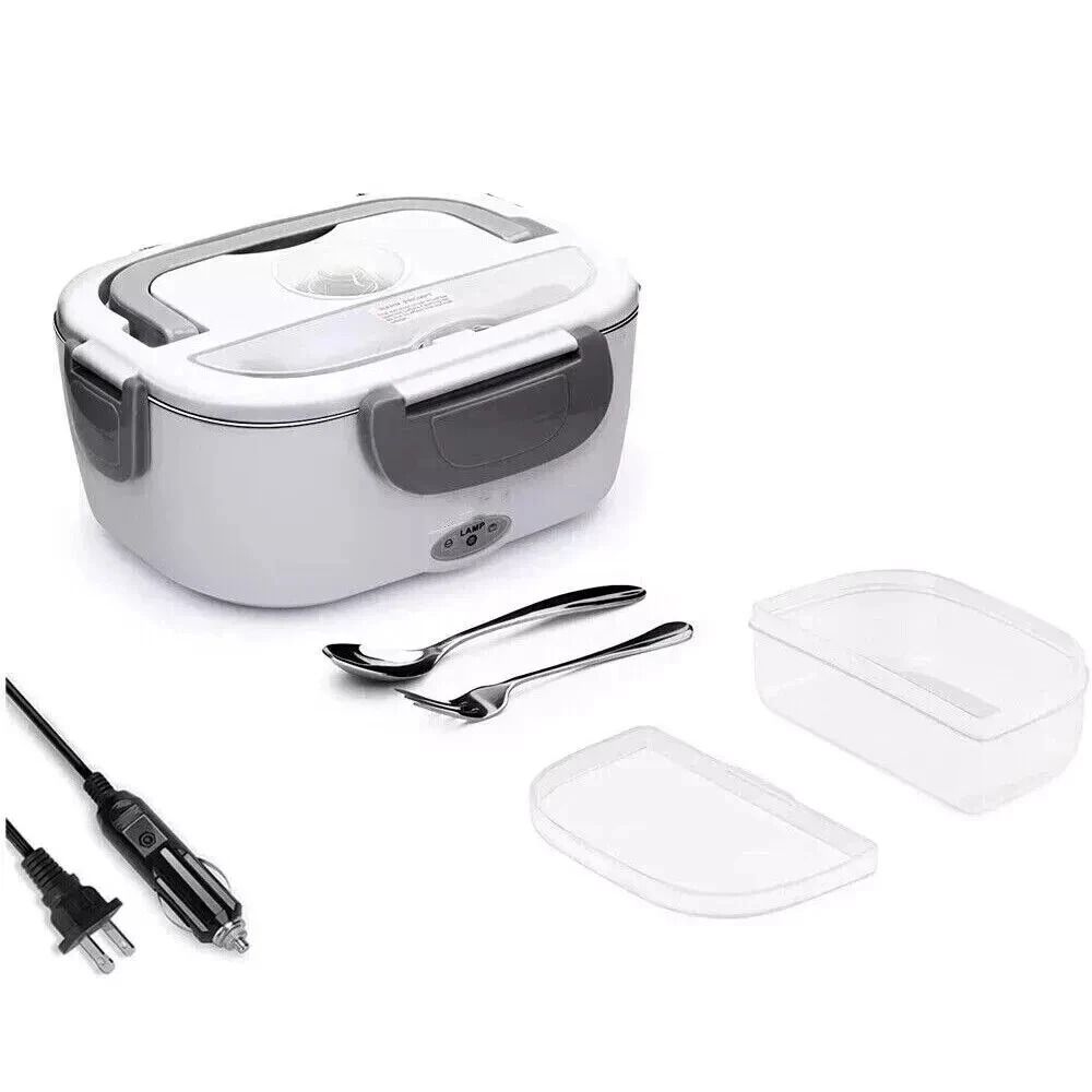 Portable Electric Heating Lunch Box For Car Office Food Warmer Container 10