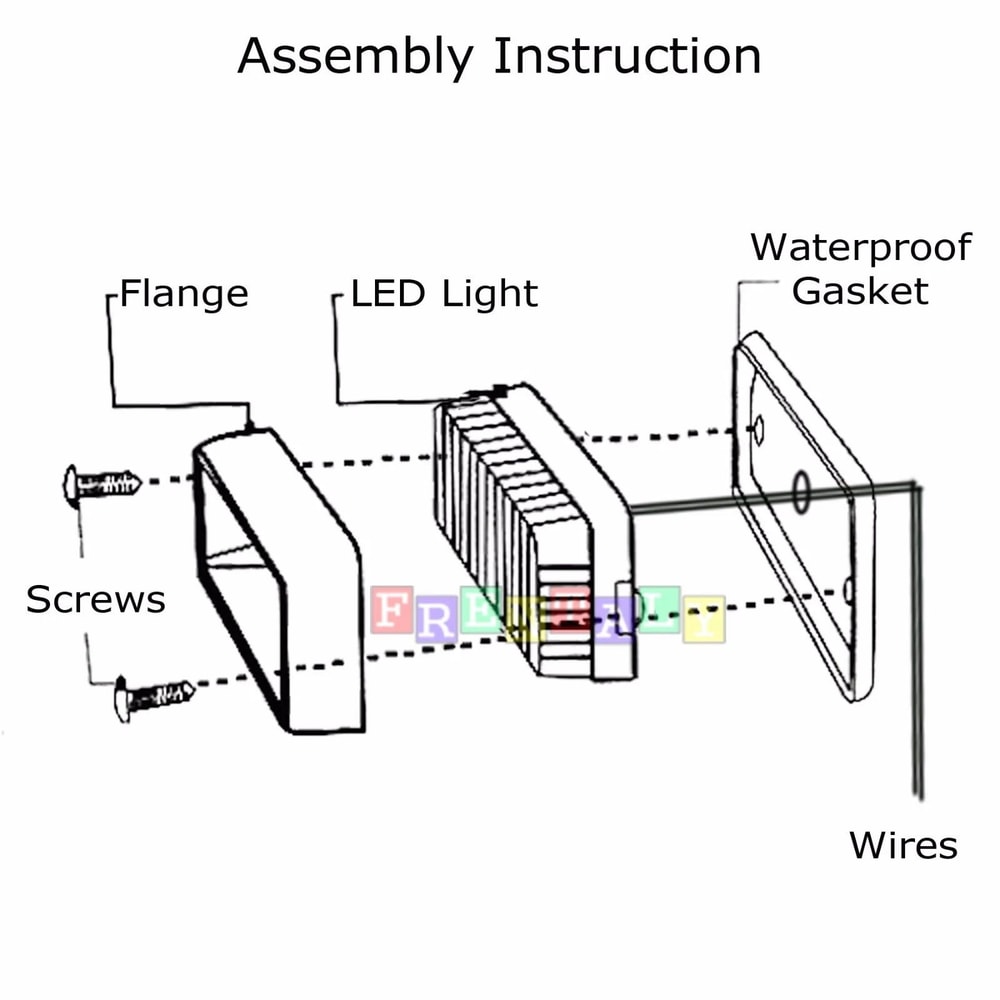 Amber White LED Flash Strobe Light Bar For Car Truck Hazard Emergency Warning 2