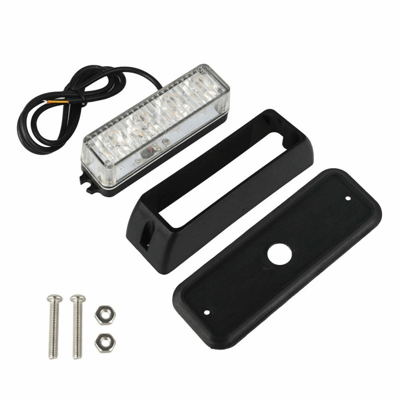 Amber White LED Flash Strobe Light Bar For Car Truck Hazard Emergency Warning 5