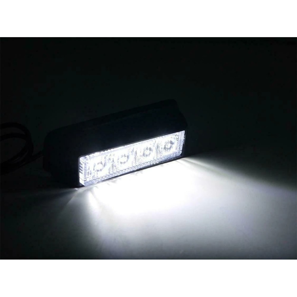 Amber White LED Flash Strobe Light Bar For Car Truck Hazard Emergency Warning 0