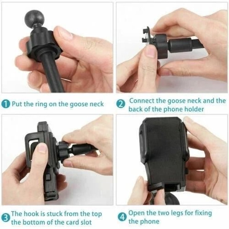 Adjustable Gooseneck Cup Holder New Universal Car Mount Cell Phone Cradle 2