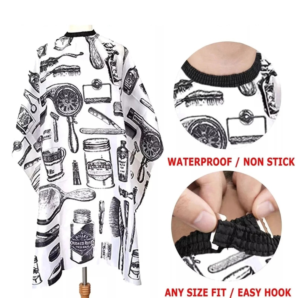 Professional Salon Cape Waterproof Barber Cape For Men Hair Cutting Cape 4