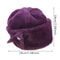 Warm Mink Fur Cap For Women Floral Basin Earflap Fisherman Earwarmer Hat 1