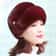 Warm Mink Fur Cap For Women Floral Basin Earflap Fisherman Earwarmer Hat 7