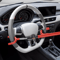 Anti Theft Red Steering Wheel Lock Club Twin Hook Universal For Car Van Truck SUVs 6
