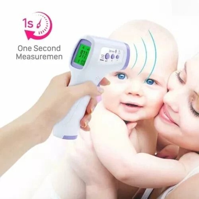 Noncontact Infrared Thermometer Large LCD Digital Baby Forehead Temperature Gun 5