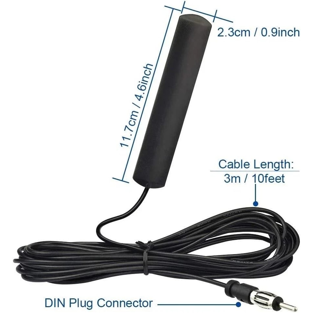 Universal Car Interior Hidden Amplified Antenna Electronic Stereo For AMFM Radio 6