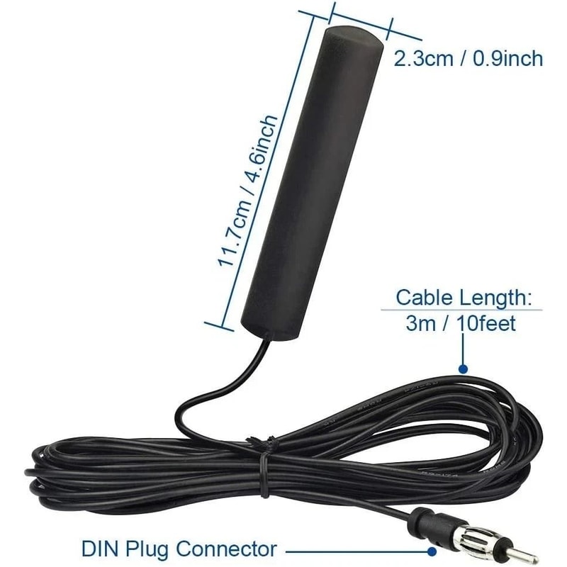 Universal Car Interior Hidden Amplified Antenna Electronic Stereo For AMFM Radio 6