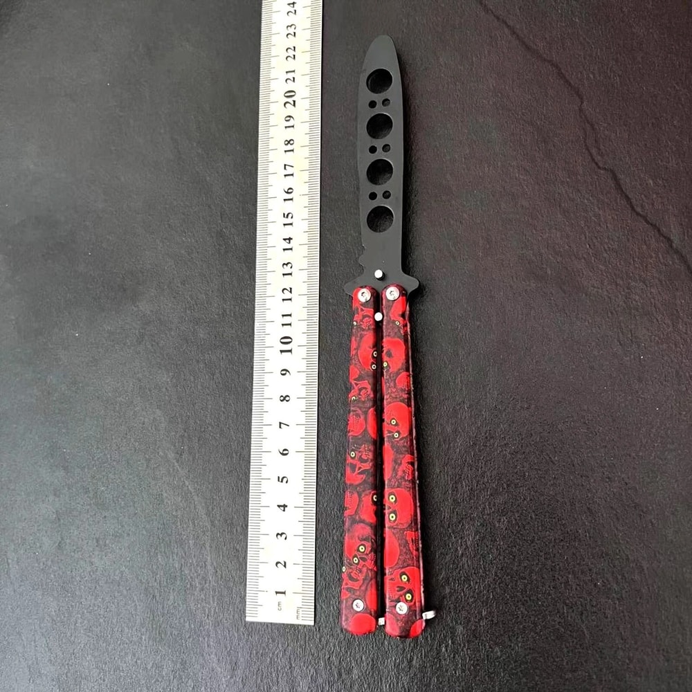 BALISONG METAL BUTTERFLY Trainer Knife High Quality Blade Tool For Practice 10