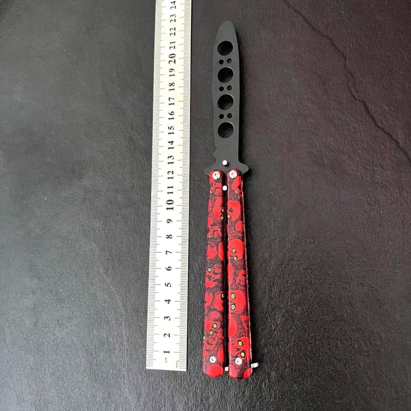 BALISONG METAL BUTTERFLY Trainer Knife High Quality Blade Tool For Practice 10