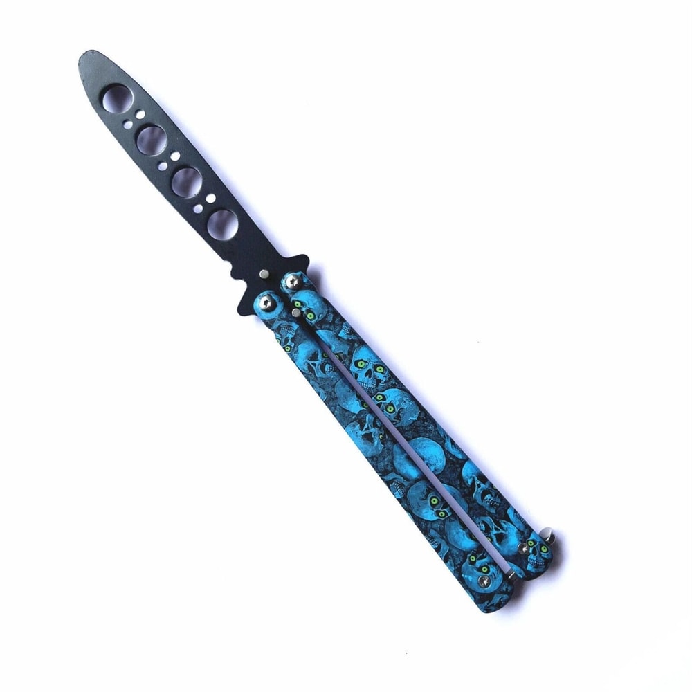 BALISONG METAL BUTTERFLY Trainer Knife High Quality Blade Tool For Practice 8
