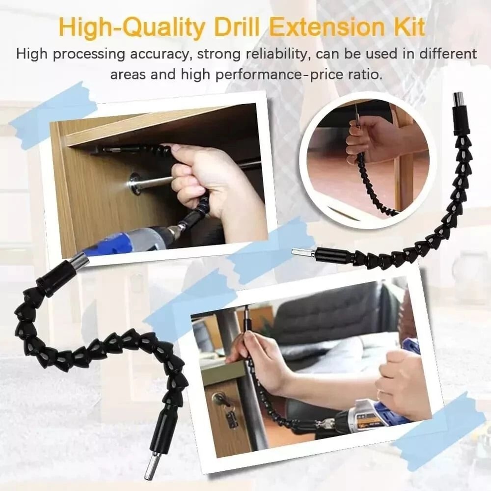 Superbit Screwdriver Flexible Flexible Drill Bit Extension 4 Pack 4