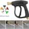 High Pressure Washer Gun PSI Foam Spray Wand For Car Wash Nozzle Tips 3