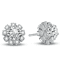 Crystal Bling Sunflower Studs Shining Women Sterling Silver Earrings 5