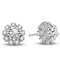 Crystal Bling Sunflower Studs Shining Women Sterling Silver Earrings 5