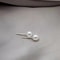 Sterling Silver Jewelry Earrings With Natural Round Pearl Stud For Women 1