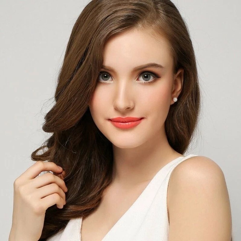 Sterling Silver Jewelry Earrings With Natural Round Pearl Stud For Women 3