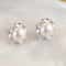 Sterling Silver Earrings For Women Pearls And Rotating Flowers Studs 3