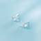 Simple Crystal Bling Stars Earrings For Women Sterling Silver Studs Fashionable And Elegant Jewelry 2