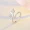 Elegant Sterling Silver Ring For Women 3D Dragonfly Creative Style Fashion Jewelry 0