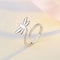 Elegant Sterling Silver Ring For Women 3D Dragonfly Creative Style Fashion Jewelry 0