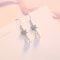 Elegant Tassel Pearls Silver Earrings Bling Stars Stud Women Crystal Jewelry 3