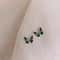 Green Gradient Butterfly Stud Earrings For Women Jewelry 2