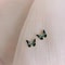 Green Gradient Butterfly Stud Earrings For Women Jewelry 2