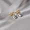 Gold Butterfly Bow Stud Earrings Fashion Women Crystal Jewelry Simple Style 0968 0