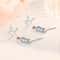 Sterling Silver Earrings For Women Cubic Zirconia Star Tassel Studs 0