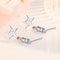Sterling Silver Earrings For Women Cubic Zirconia Star Tassel Studs 0