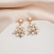 Sterling Silver Earrings For Women Retro 3D Crystal Starfish Style Jewelry 0